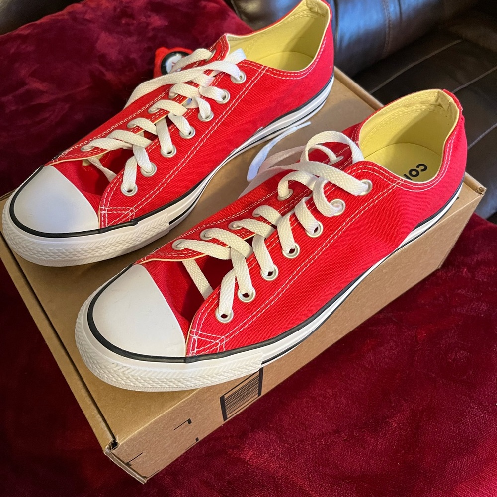 Red Converse Only Used Once!